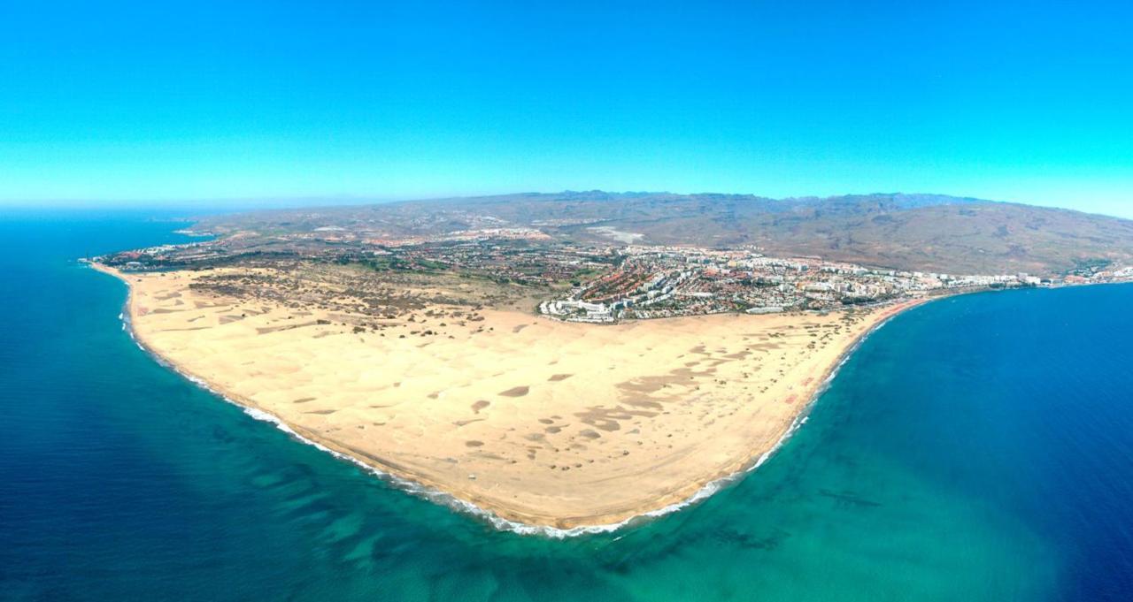 Primera linea de Playa del Ingles y las Dunas de Maspalomas Exterior foto