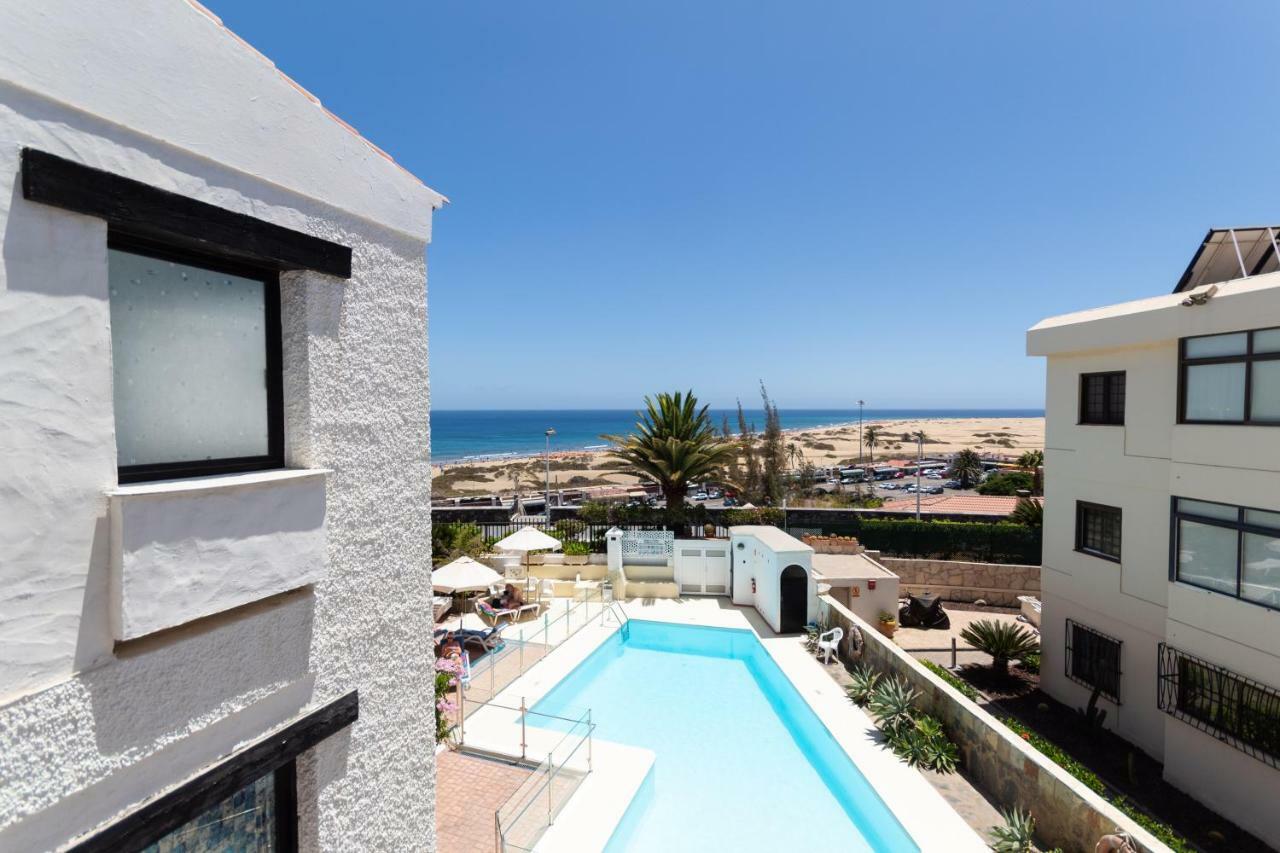 Primera linea de Playa del Ingles y las Dunas de Maspalomas Exterior foto